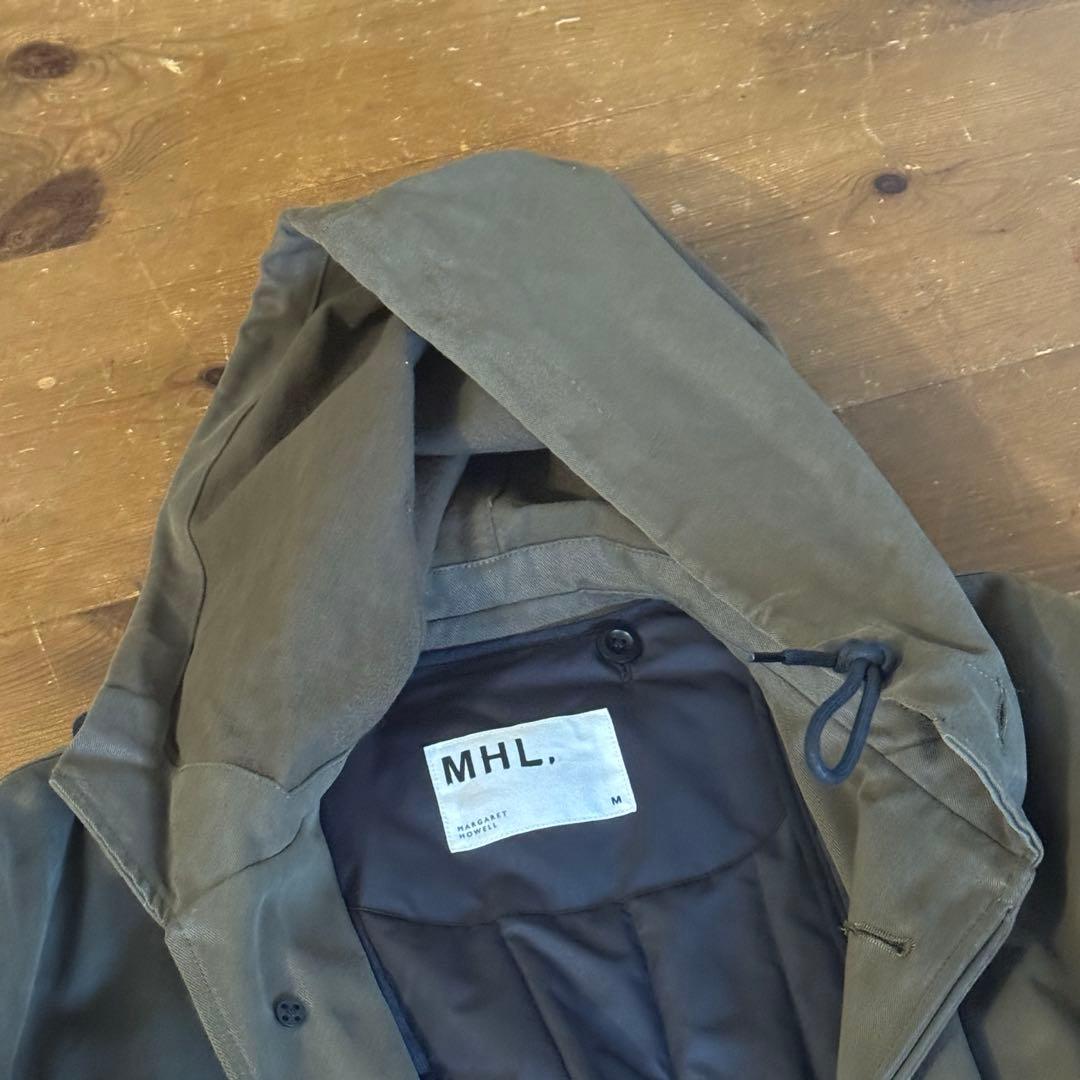 MHL.マーガレット・ハウエル COTTON NYLON HOODED COAT