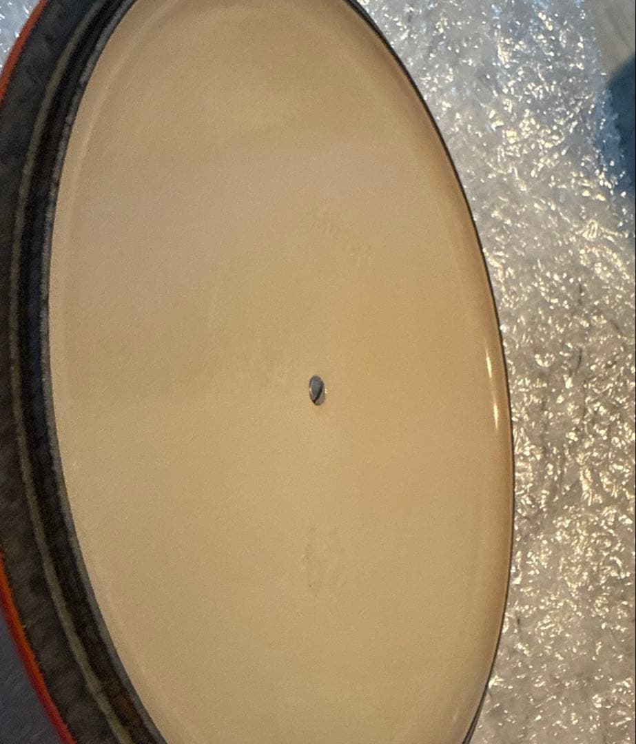 LE CREUSET ル・クルーゼ オレンジ 鋳鉄製 両手鍋 24cm