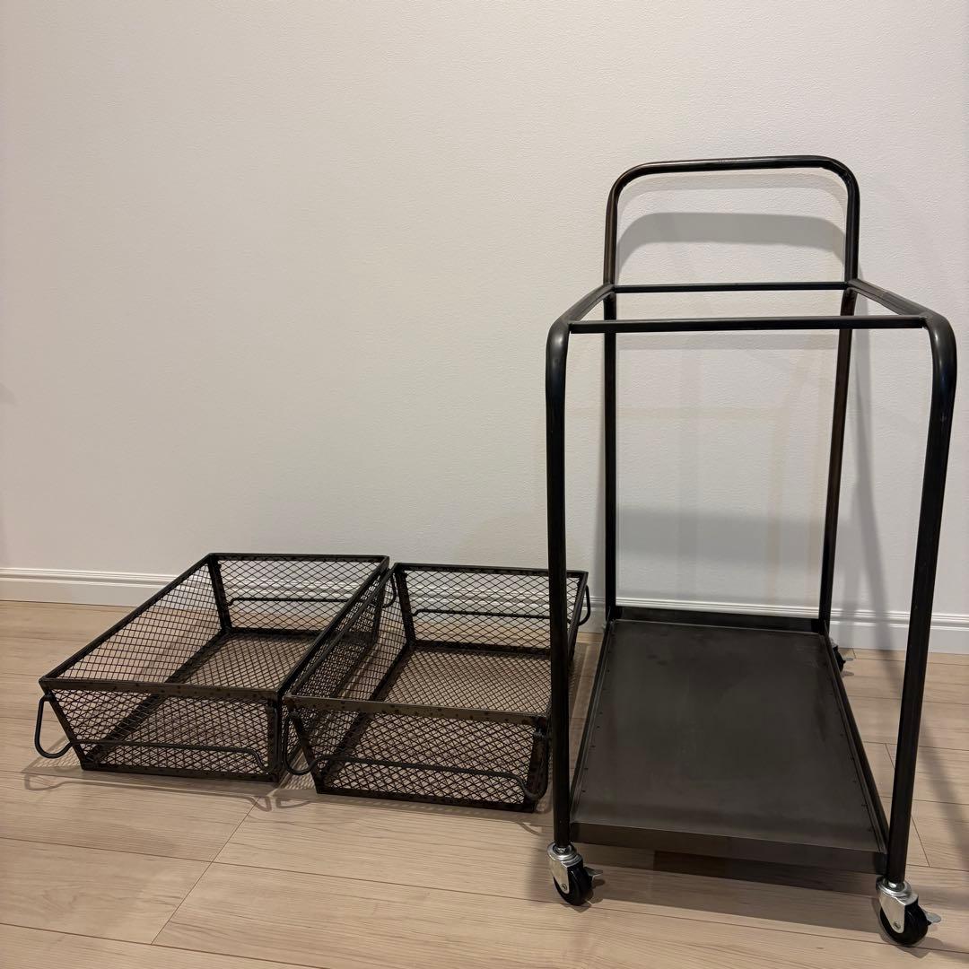 アンティーク調 レジカート/ディスプレイワゴン