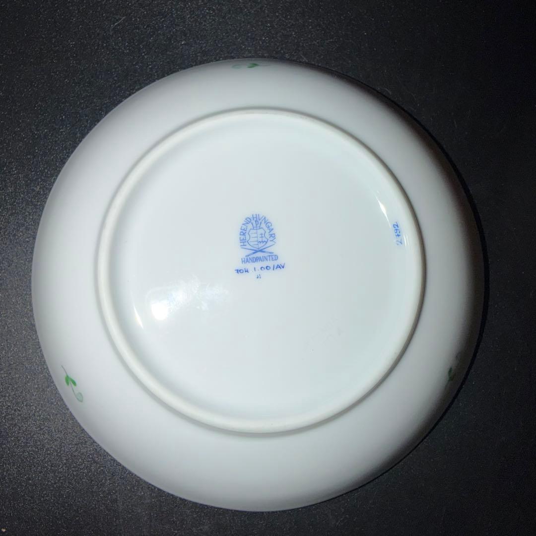 も*も様 ヘレンド　アポニーグリーン　フルーツソーサー　5枚セット　洋食器　陶器