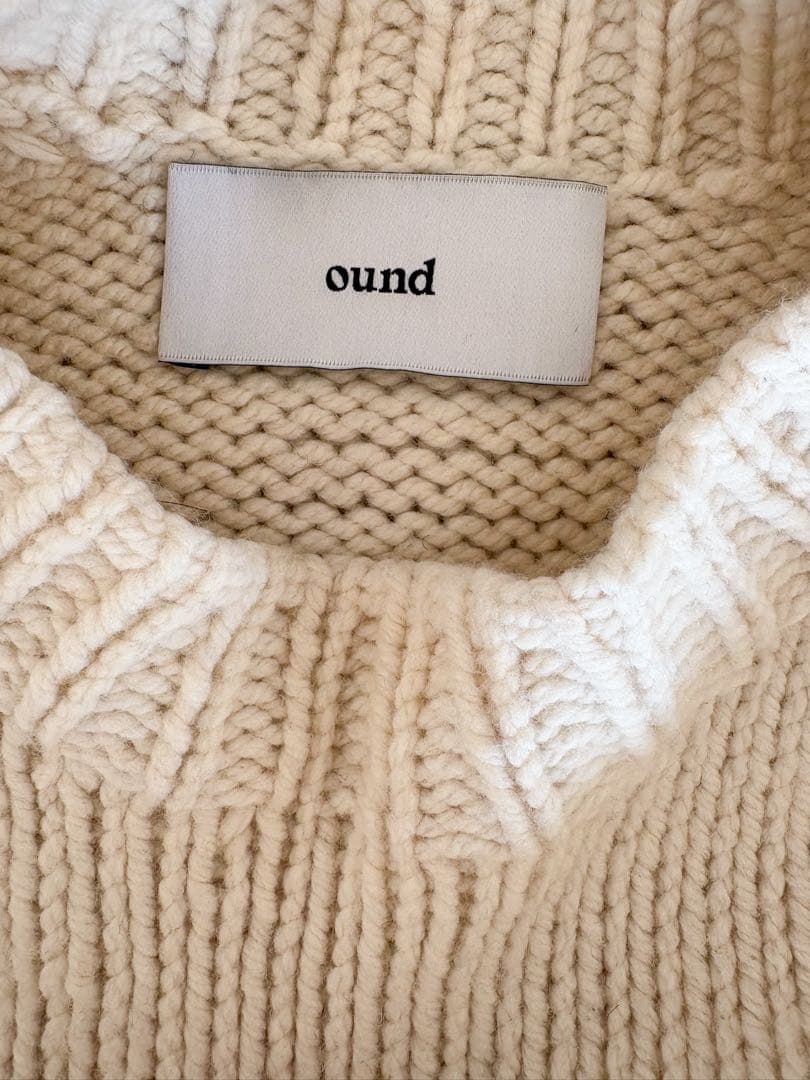 ound ニット hand knitted wool jumper