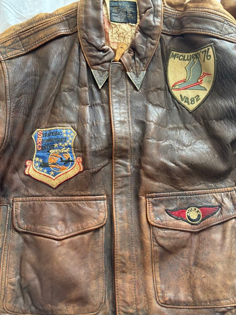 AVIREX アビレックス　レザー フライトジャケット