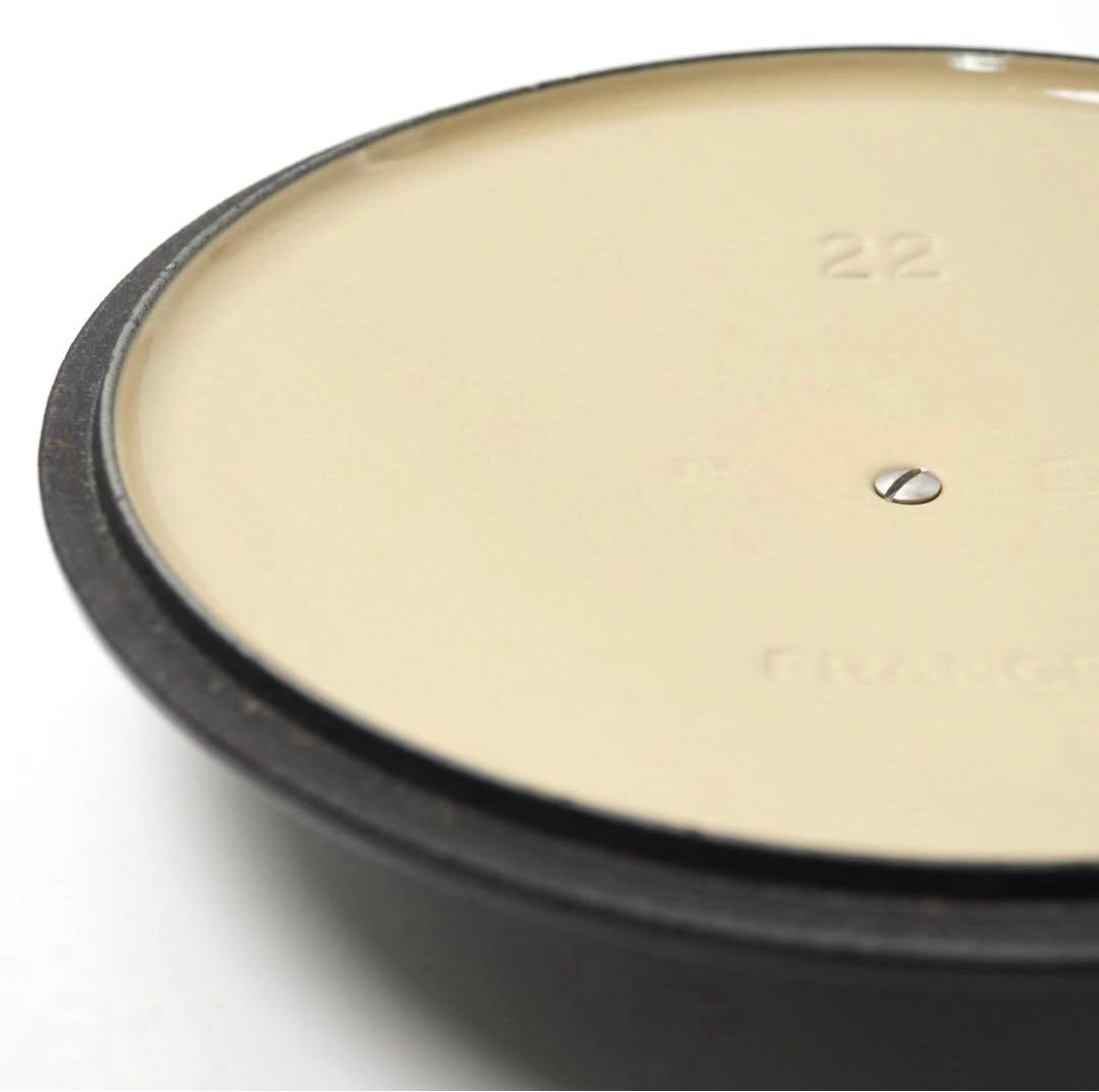 【美品】LE CREUSET　ココット ロンド カシス　22cm