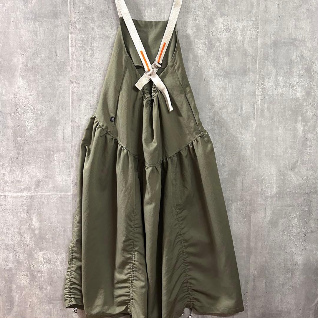 美シルエット◎ JUDDY CORN サロペットスカート日本製 裾ドロスト調節可