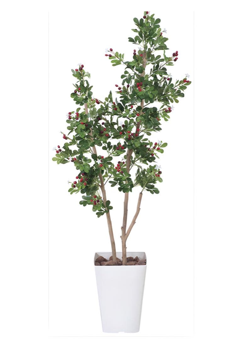 光触媒　人工観葉植物　ウォールグリーン　ハックルベリー1.25m
