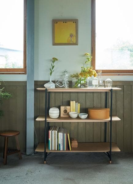 3段 棚 木製 ルカ シェルフ 天板 大きめ おしゃれ JPB-101 N01