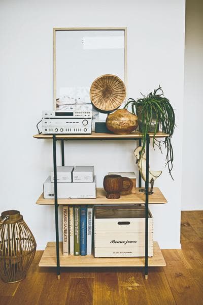 3段 棚 木製 ルカ シェルフ 天板 大きめ おしゃれ JPB-101 N01