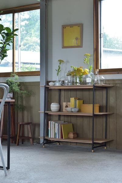 3段 棚 木製 ルカ シェルフ 天板 大きめ おしゃれ JPB-101 N01