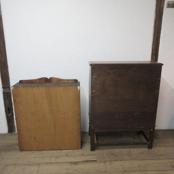 イギリス アンティーク 家具 ビューローブックケース デスク 本棚 6168e