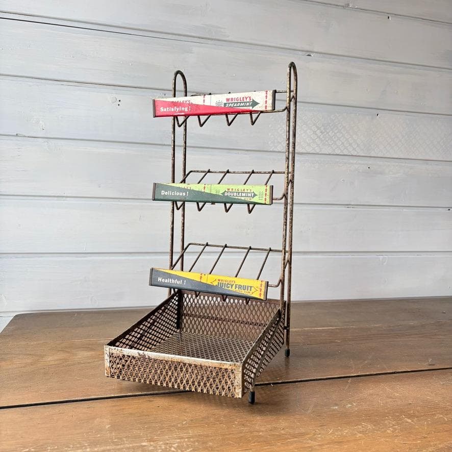 WRIGLEY’S ガム ディスプレイラック 3段 メタルラック