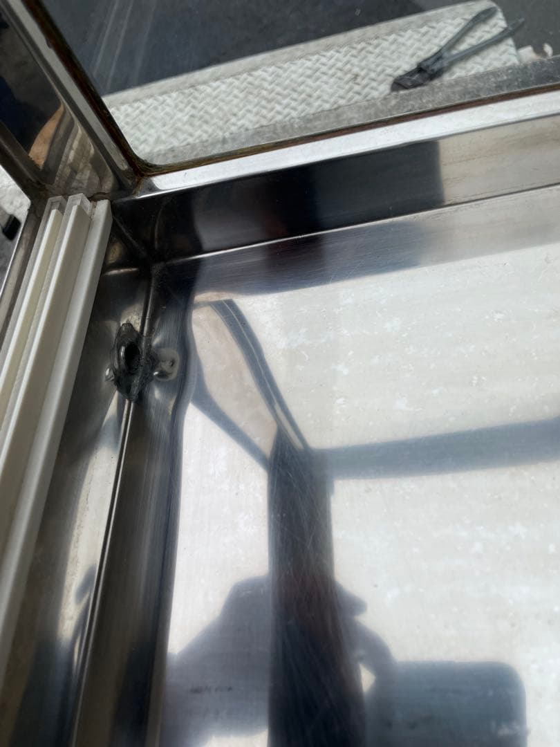 中古品　食品保存容器 ステンレススチール・ガラス製