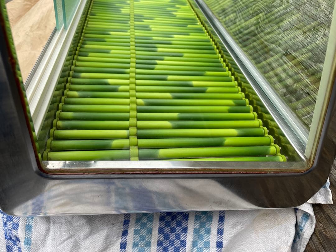 中古品　食品保存容器 ステンレススチール・ガラス製