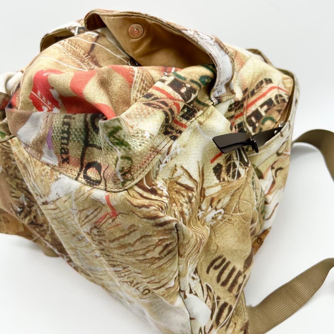 ヴィヴィアンウエストウッド オーブ キャンバス 総柄 レザー リュック