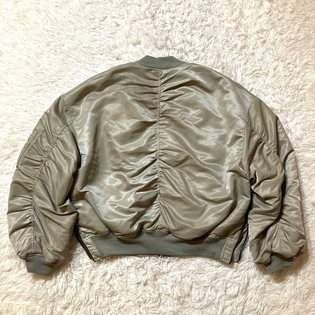 【良品】 メゾンスペシャル MA-1 フライトジャケット シルバー サイズ1
