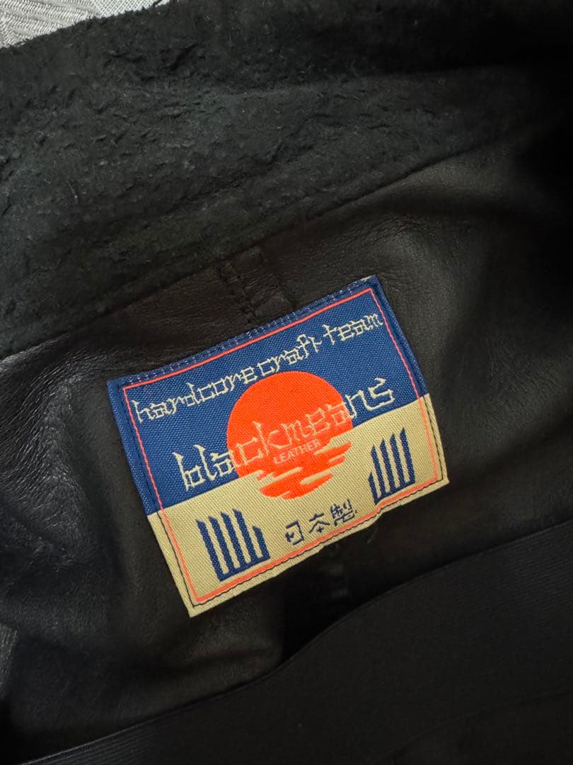激渋 blackmeans デッドストック ロングレザージャケット サイズ3