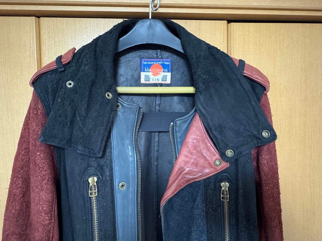 激渋 blackmeans デッドストック ロングレザージャケット サイズ3