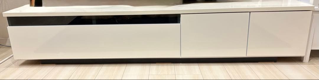 テレビ台 180㎝ ホワイト ロータイプ