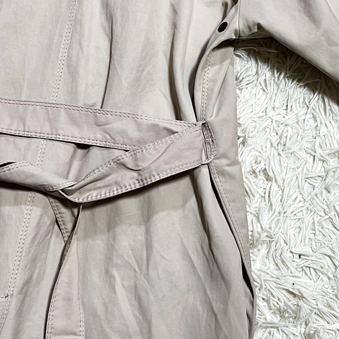 MaxMara ダブルブレスト トレンチレインロングコート　ネックガード付