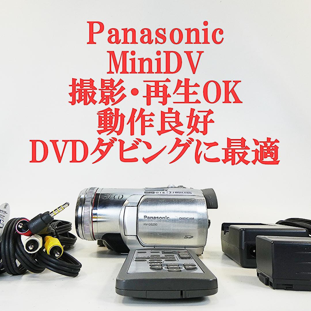 動作良好 パナソニック NV-GS250 MiniDVビデオカメラDVD化に最適