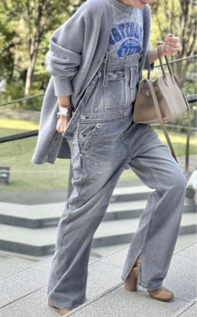 【本日限定さま専用】L'Appartement オーバーオール 36 グレー