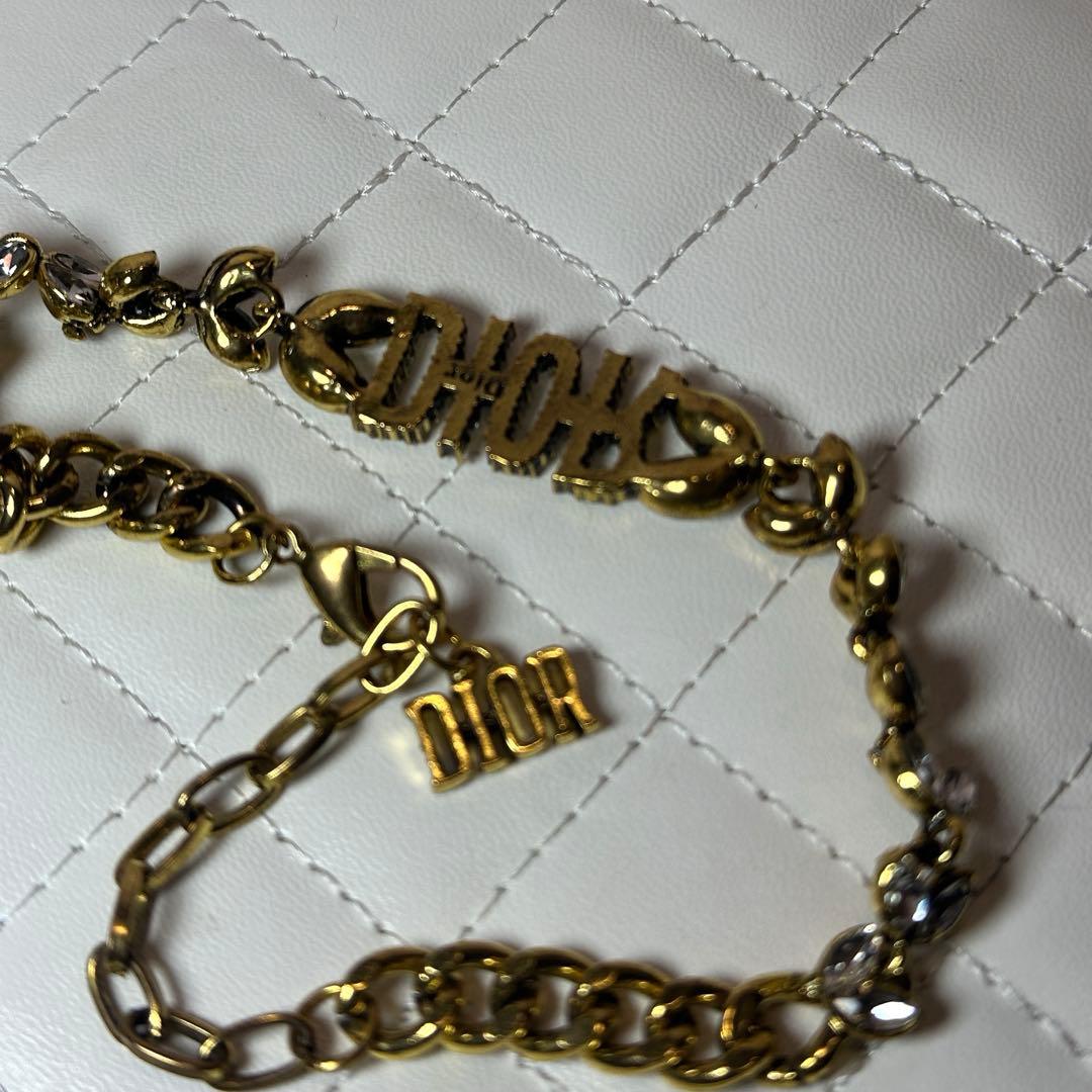 【美品】Christian Dior ブレスレット ヴィンテージゴールド