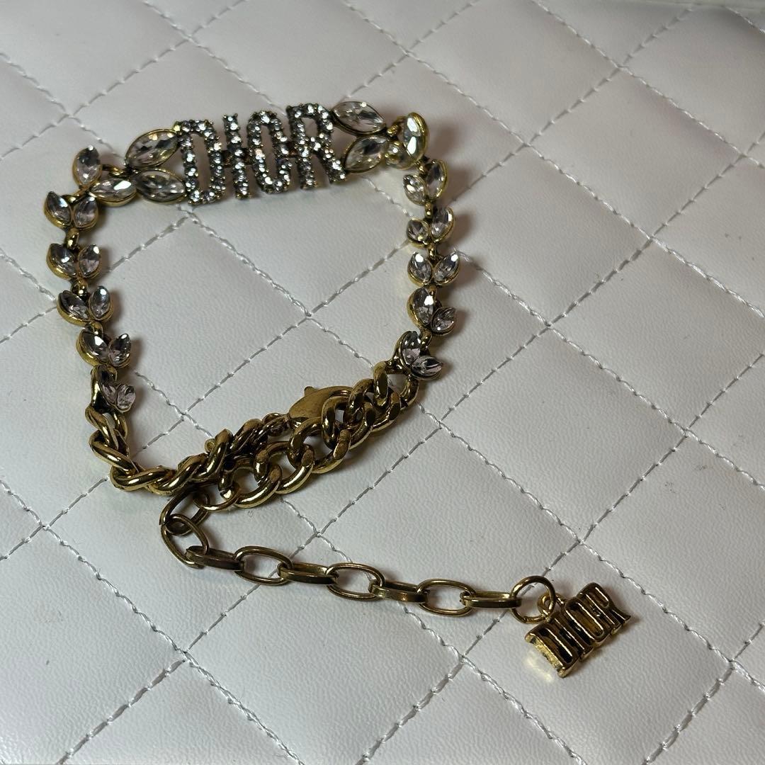 【美品】Christian Dior ブレスレット ヴィンテージゴールド