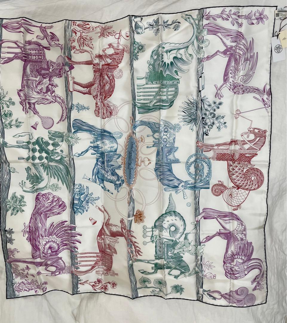 新品未使用HERMESカレ90ダブルフェイス