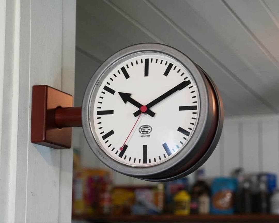 ダルトン　ダブルフェイスクロック　時計　マットブリック　ウォールクロック　新品