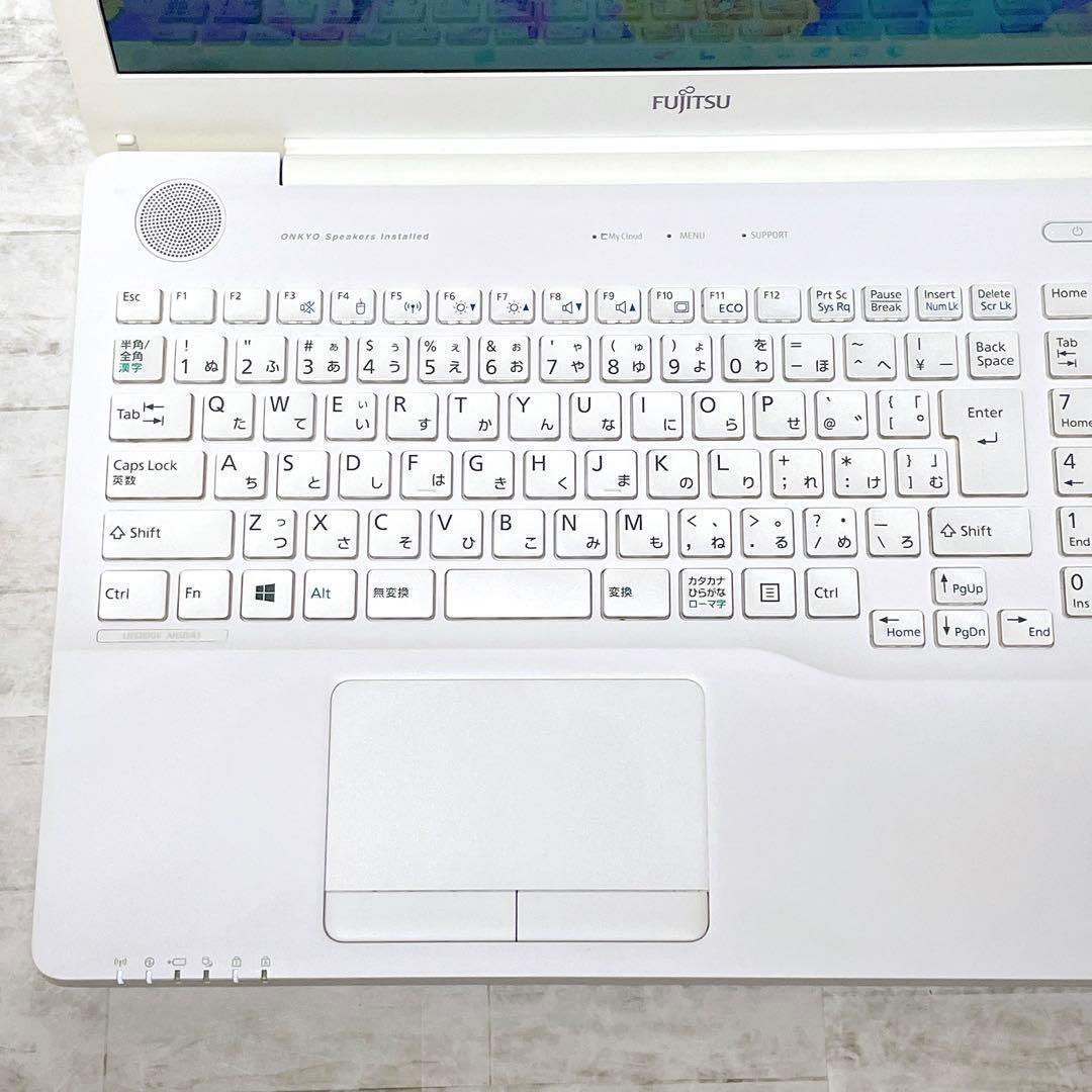 Core i7✨SSD 512GB 富士通 ノートパソコン DVD カメラ