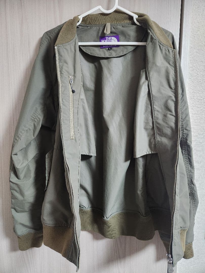 パープルレーベル　THE NORTH FACE MA-1ジャケット L オリーブ