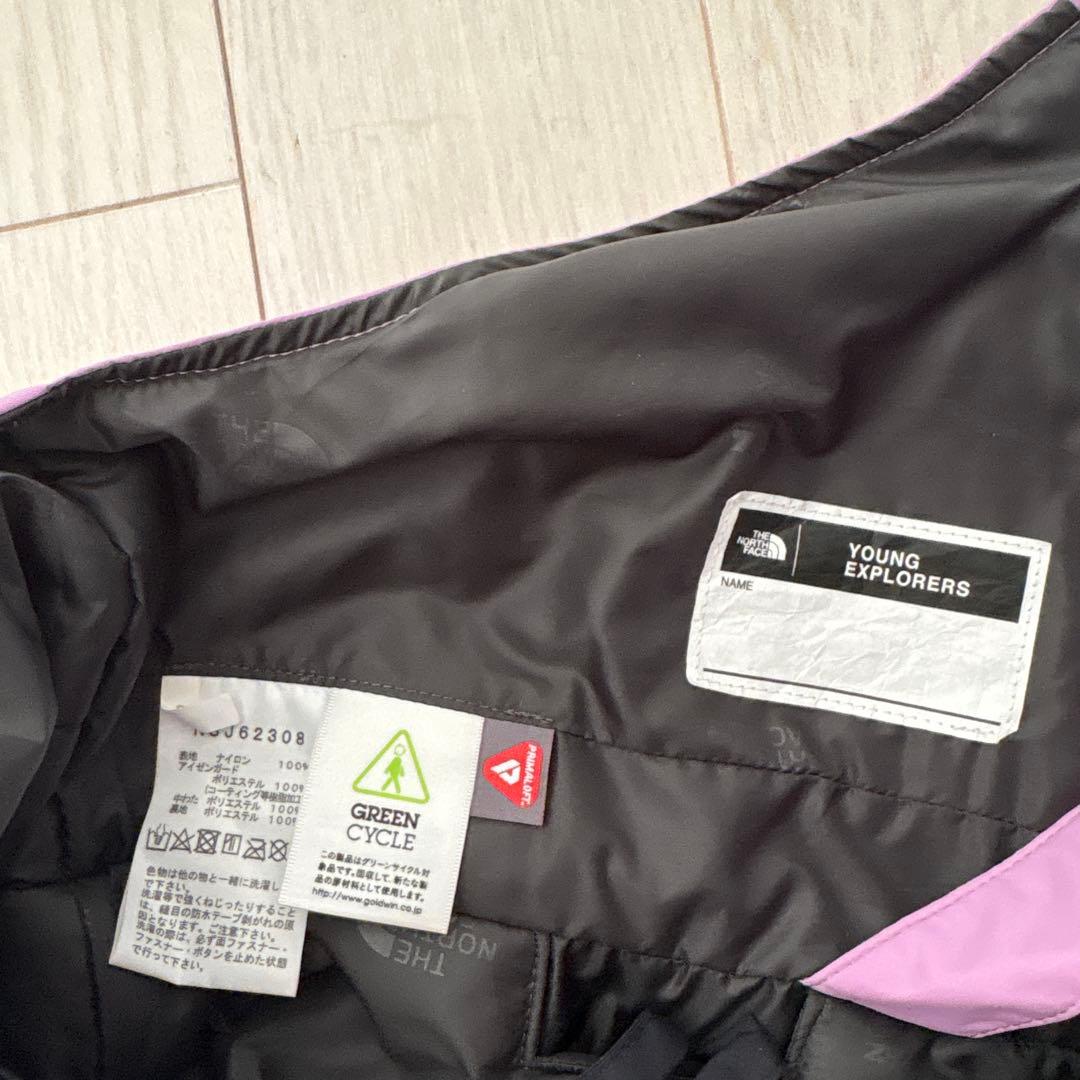 THE NORTH FACEオーバーオール パープル　160 レディー XL