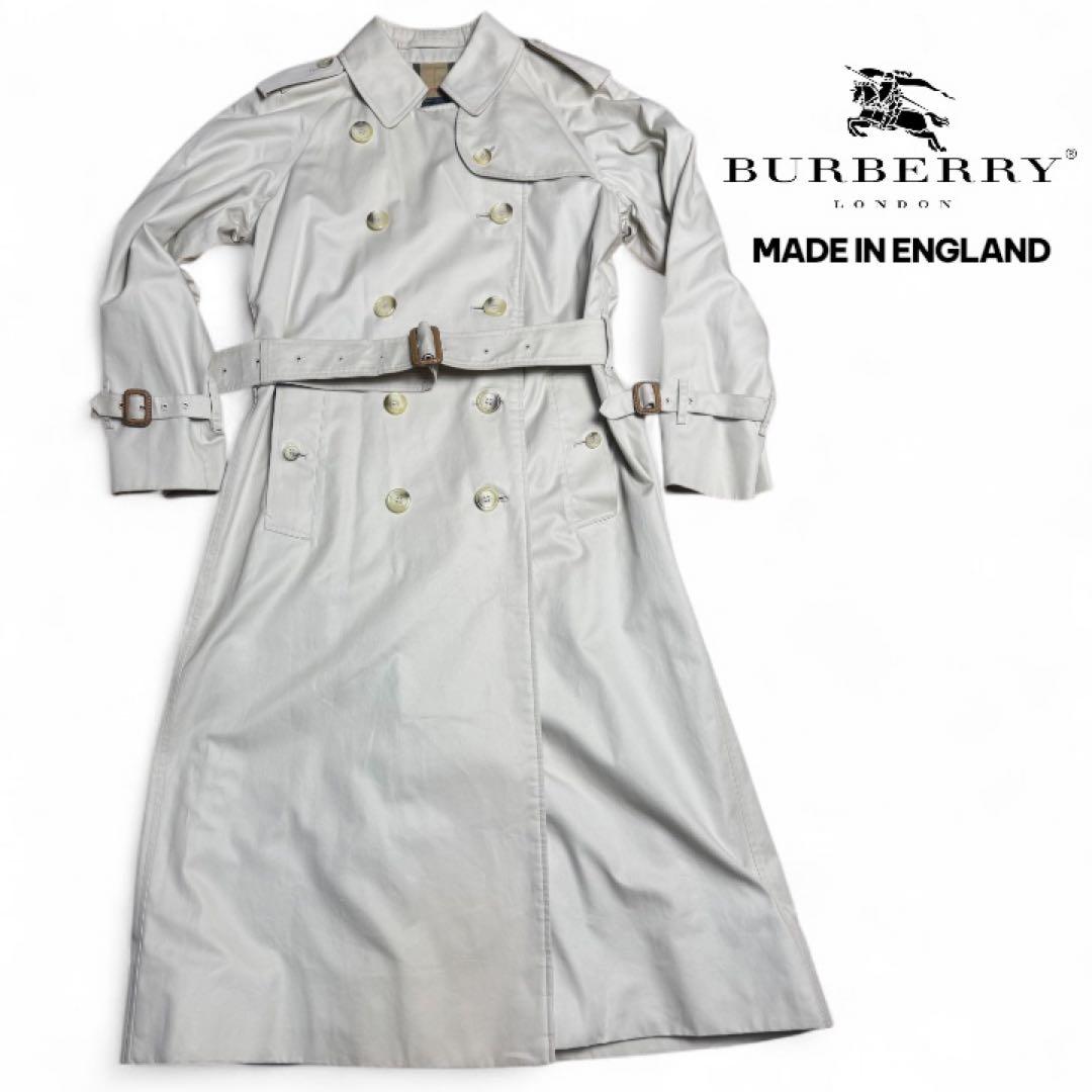 【美品】90s Burberrys 英国製 トレンチコート ノバチェック M