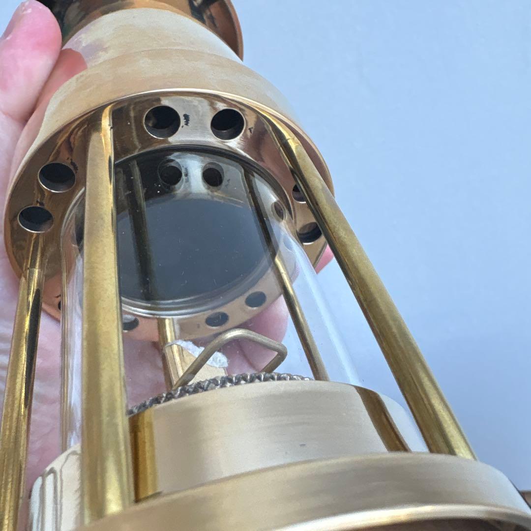 新品未使用　マイナーズランプ　マイナーズランタンシリアルナンバー入　真鍮製