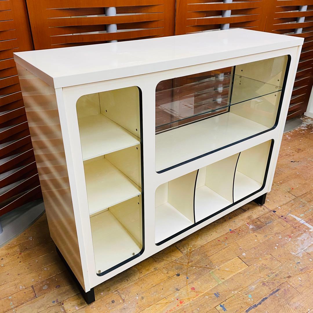 ショーケース 店舗什器 ディスプレイ 展示棚 飾り棚 店舗用レジ台 昭和レトロ