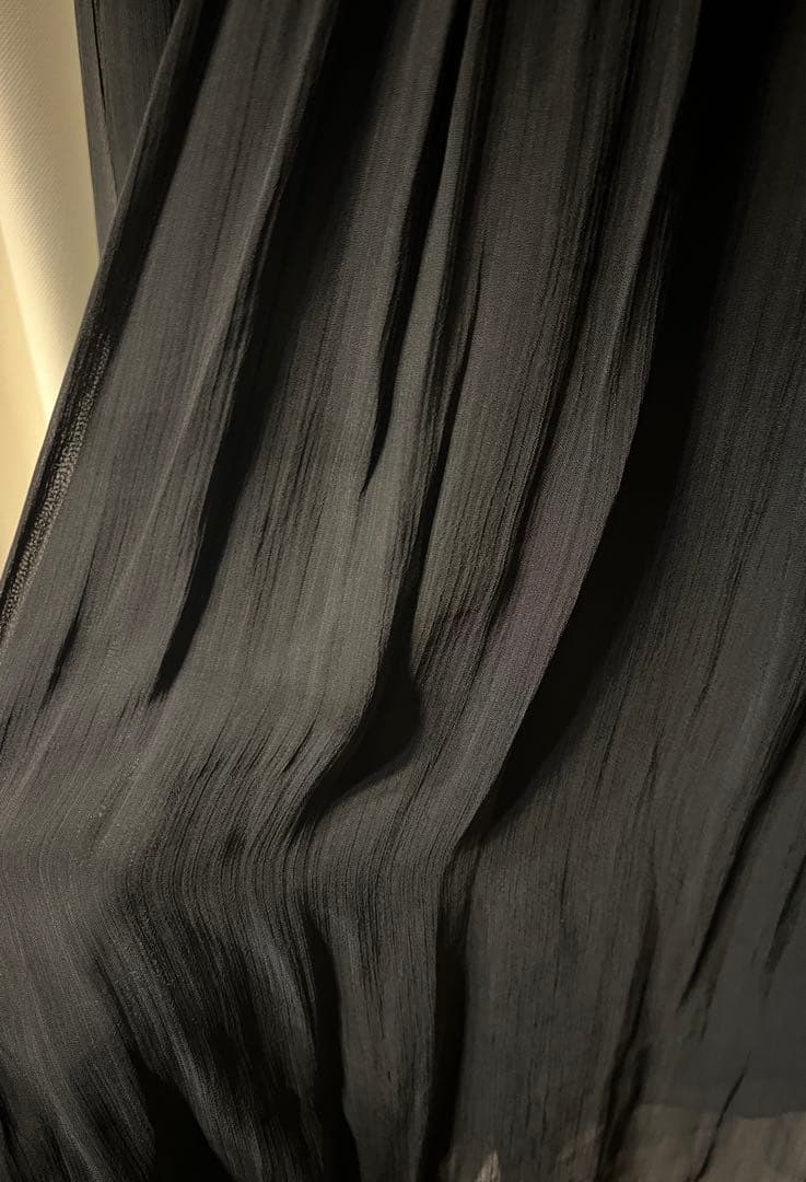 BEARDSLEY シワシフォンギャザーパンツ 黒 サイズ1 美品