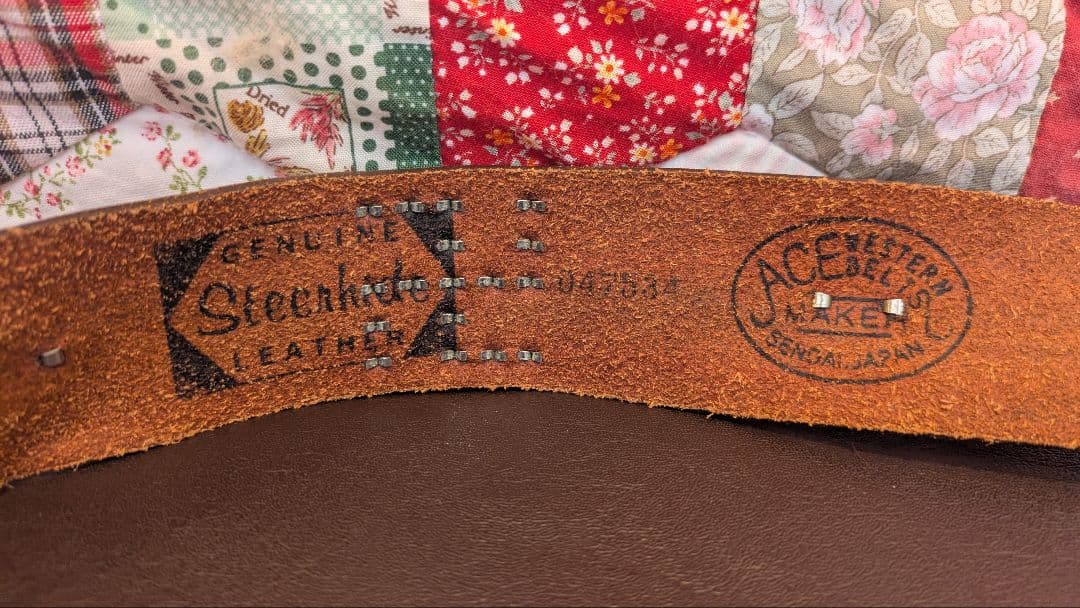 AceWesternBelts レザー ベルト スタッズ付き