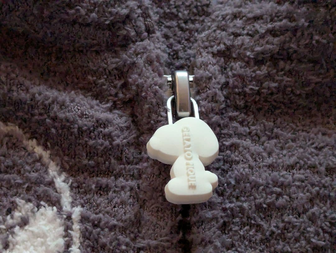 美品 ジェラートピケ スヌーピー コラボ ルームウェア セットアップ グレー Ｆ