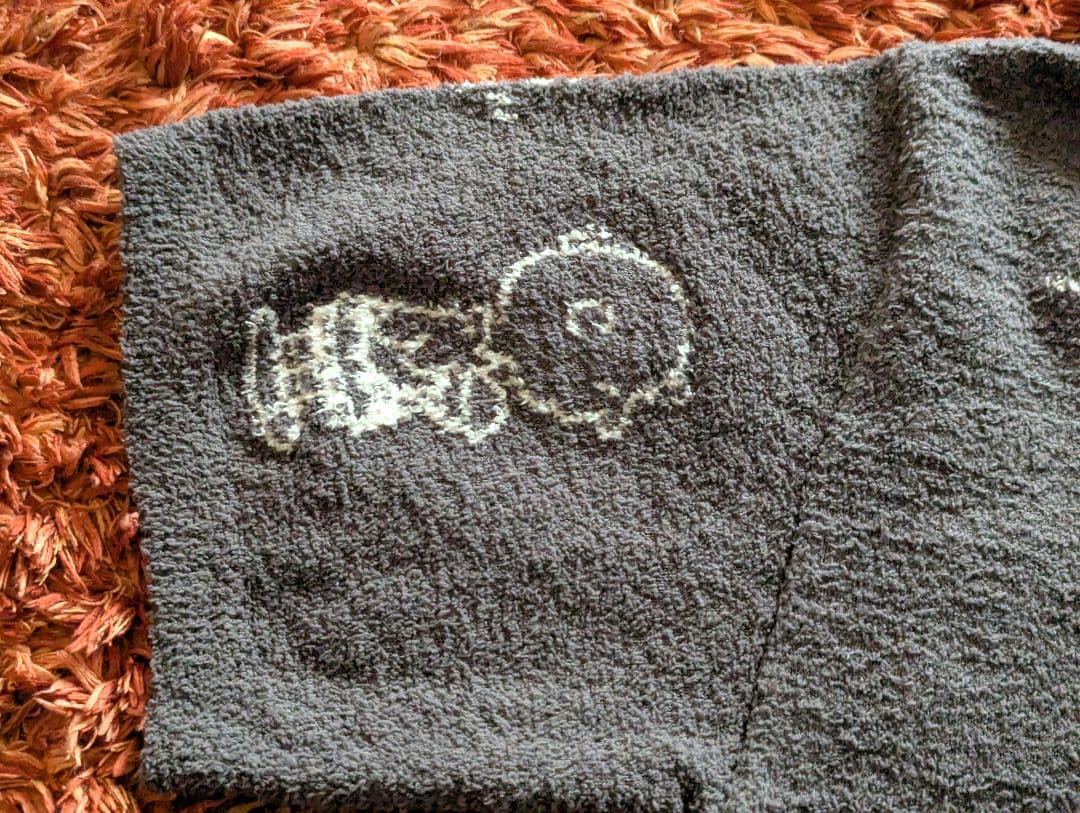 美品 ジェラートピケ スヌーピー コラボ ルームウェア セットアップ グレー Ｆ