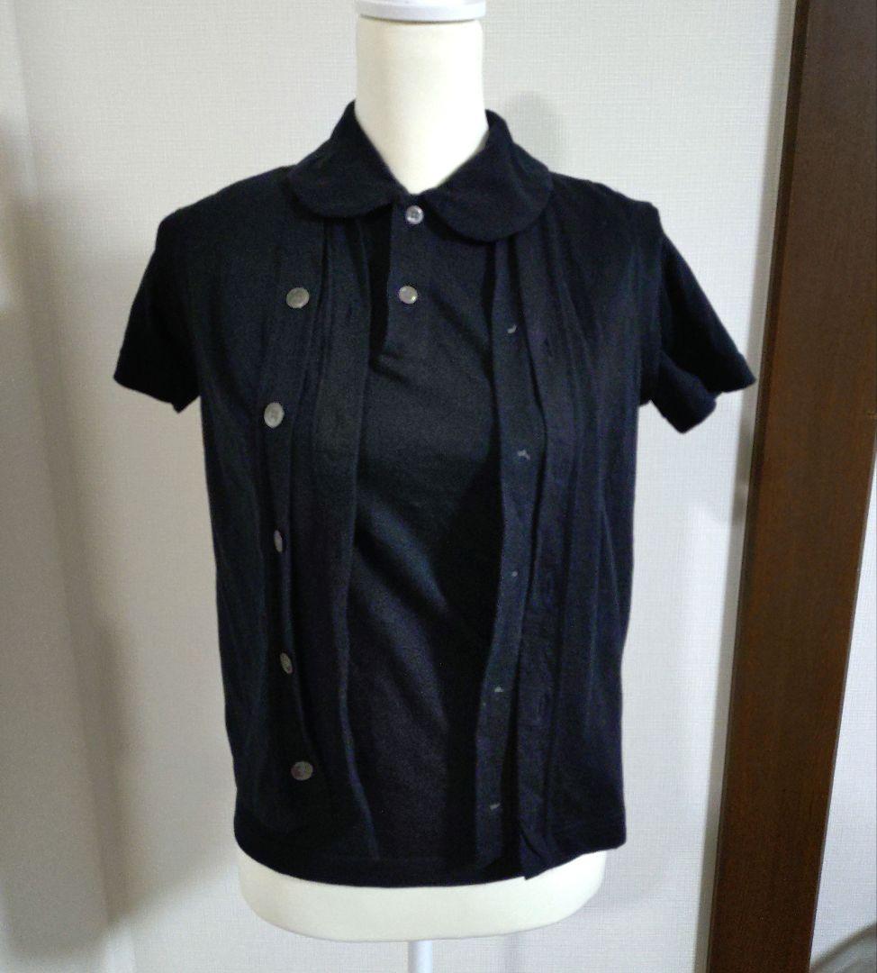 【美品】コムデギャルソン　半袖トップス　ベスト風　3重　　ブラウス