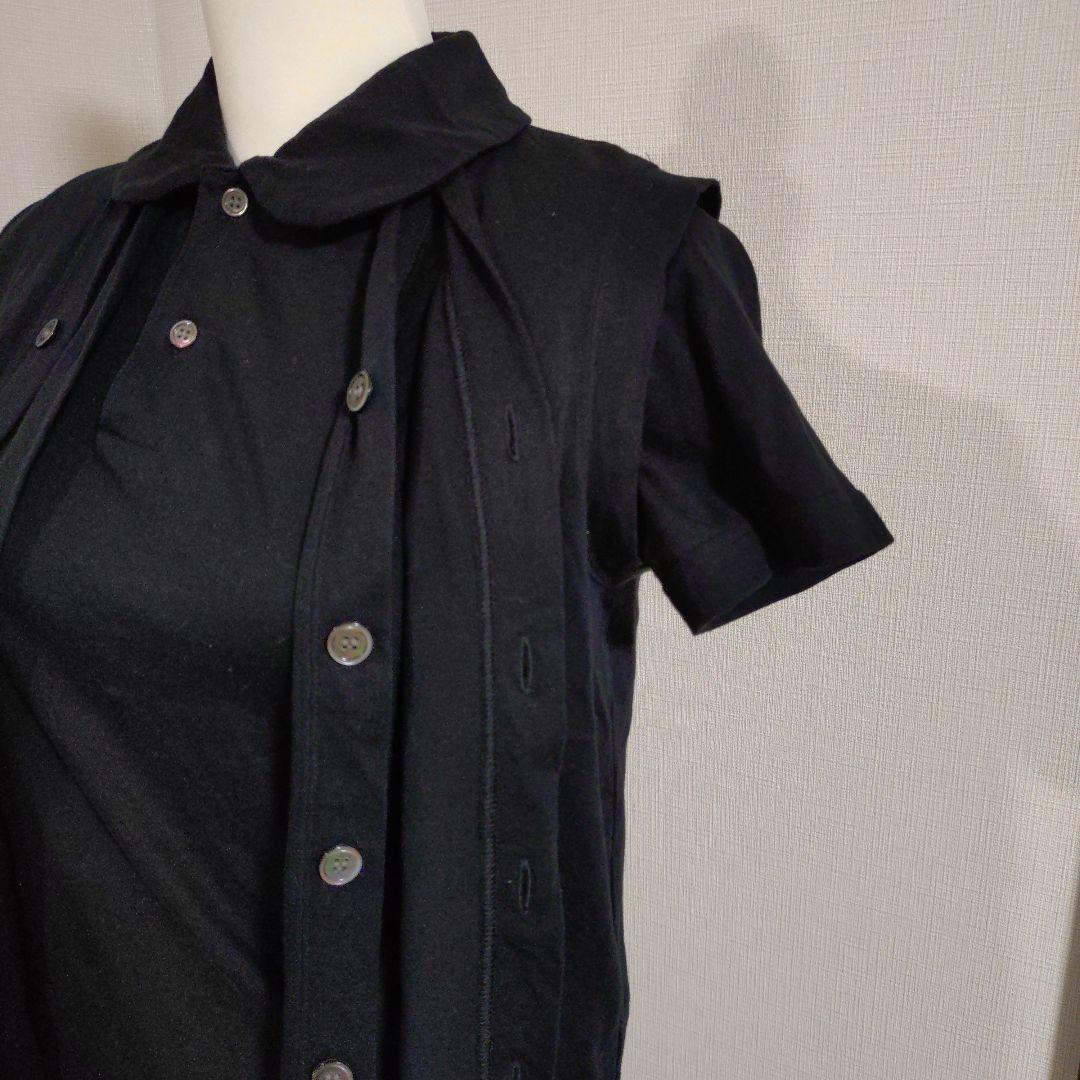 【美品】コムデギャルソン　半袖トップス　ベスト風　3重　　ブラウス