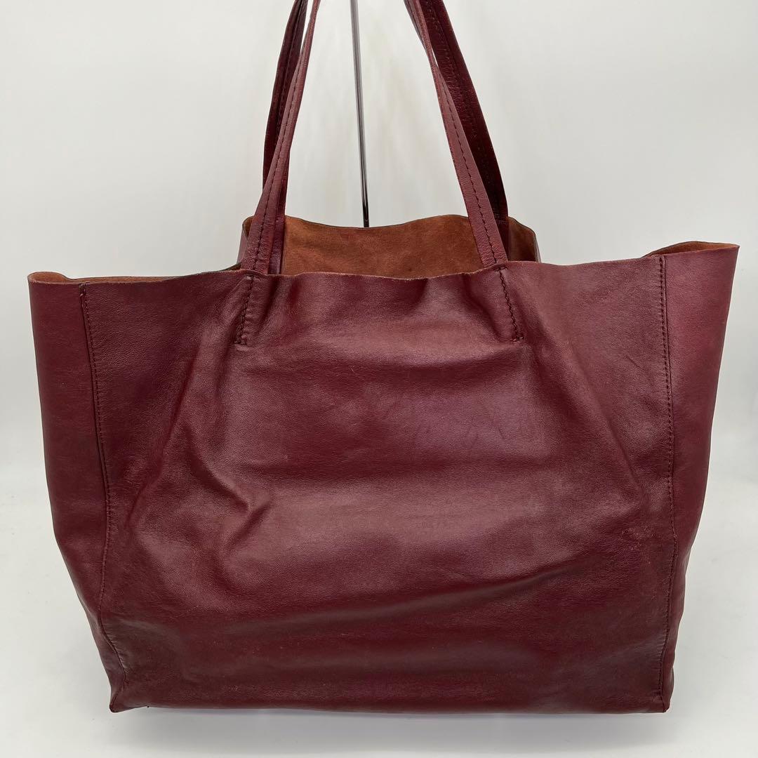 CELINE トートバッグ 肩掛け ホリゾンタルカバ ロゴ入り 本革 A4可能