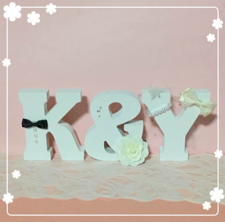 ゆき様確認用♡ウエディングバージョン・イニシャルオブジェ