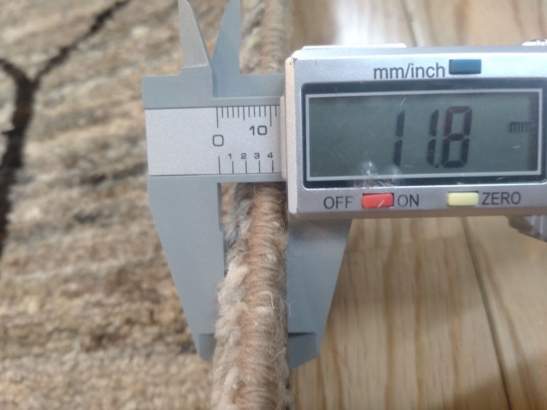 天然無染ラグ　リビング　格子柄　201×139 ライトブラウン　ソフトタッチ