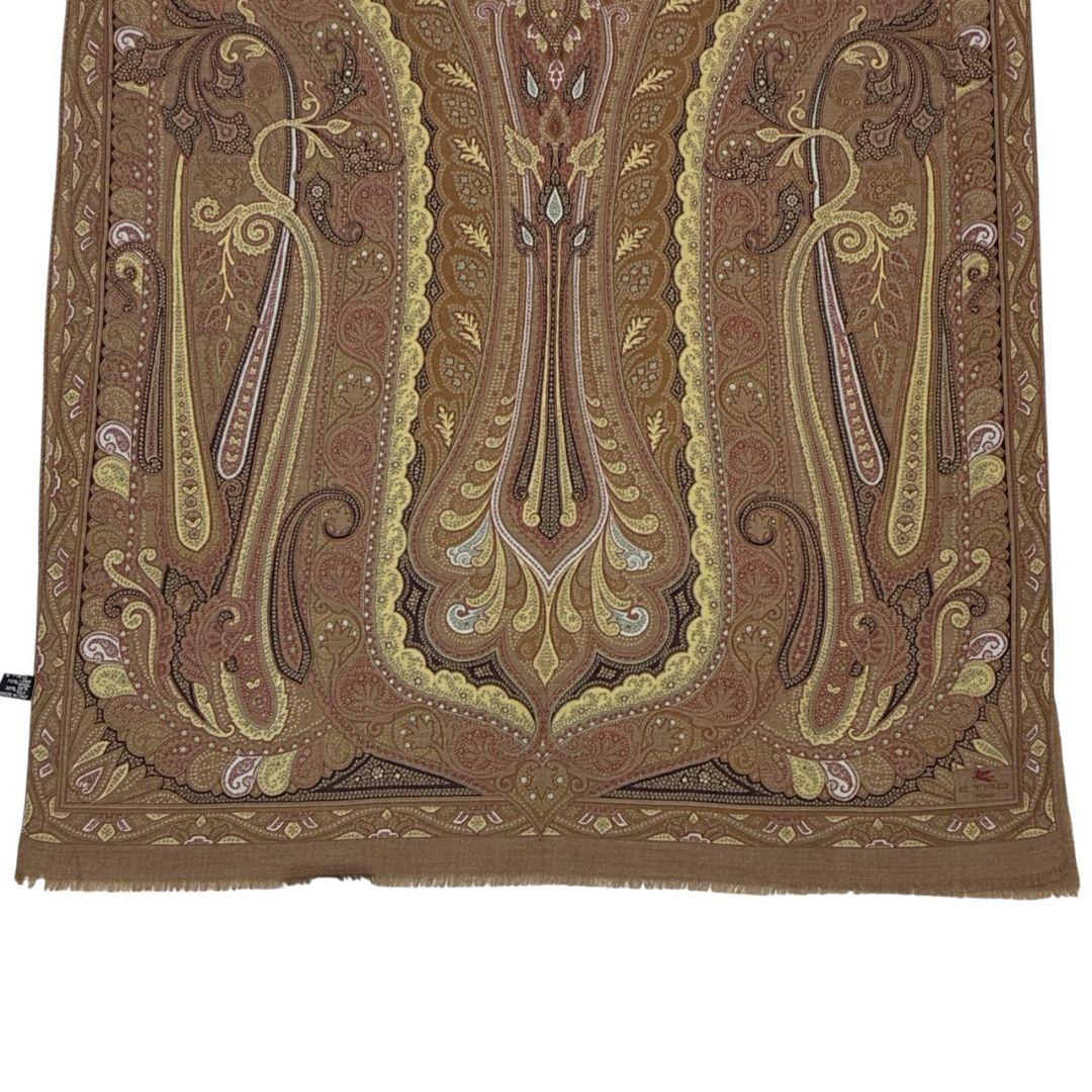 美品✨ETRO エトロ シルク混 ペイズリー イタリア 大判ストール スカーフ