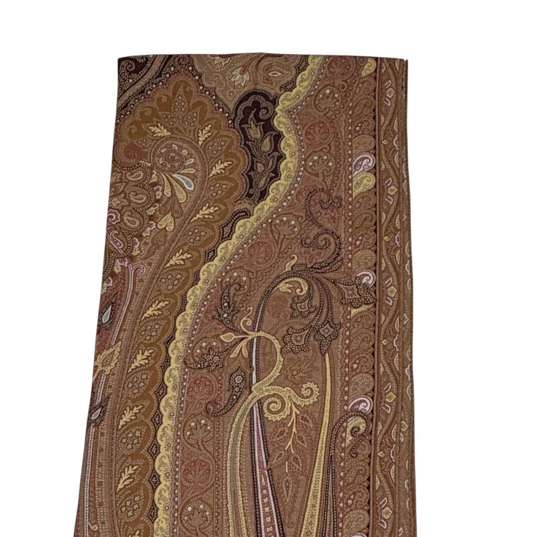 美品✨ETRO エトロ シルク混 ペイズリー イタリア 大判ストール スカーフ