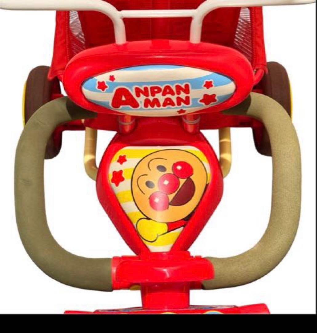 アンパンマン デラックスII三輪車 サンシェード&足置きステップボード付