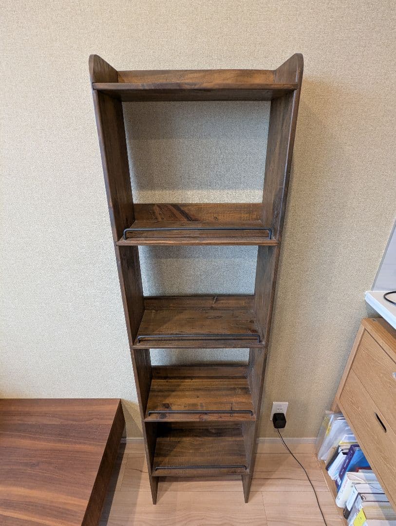 さ*ん様 アンティーク 木製ラック 4段 ダークブラウン