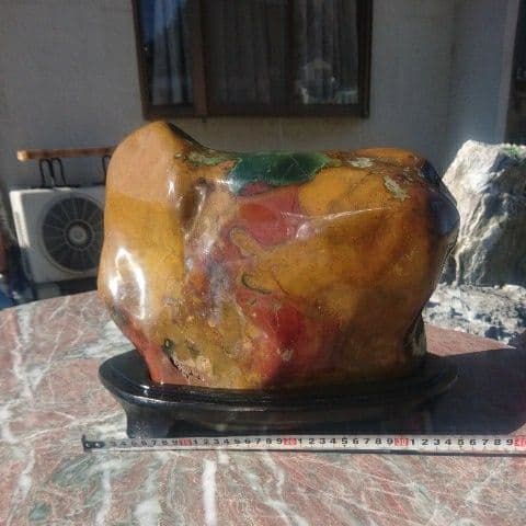 新潟産嵐渓石 原石 宝石 庭石 鑑賞石 置物 オブジェ インテリア