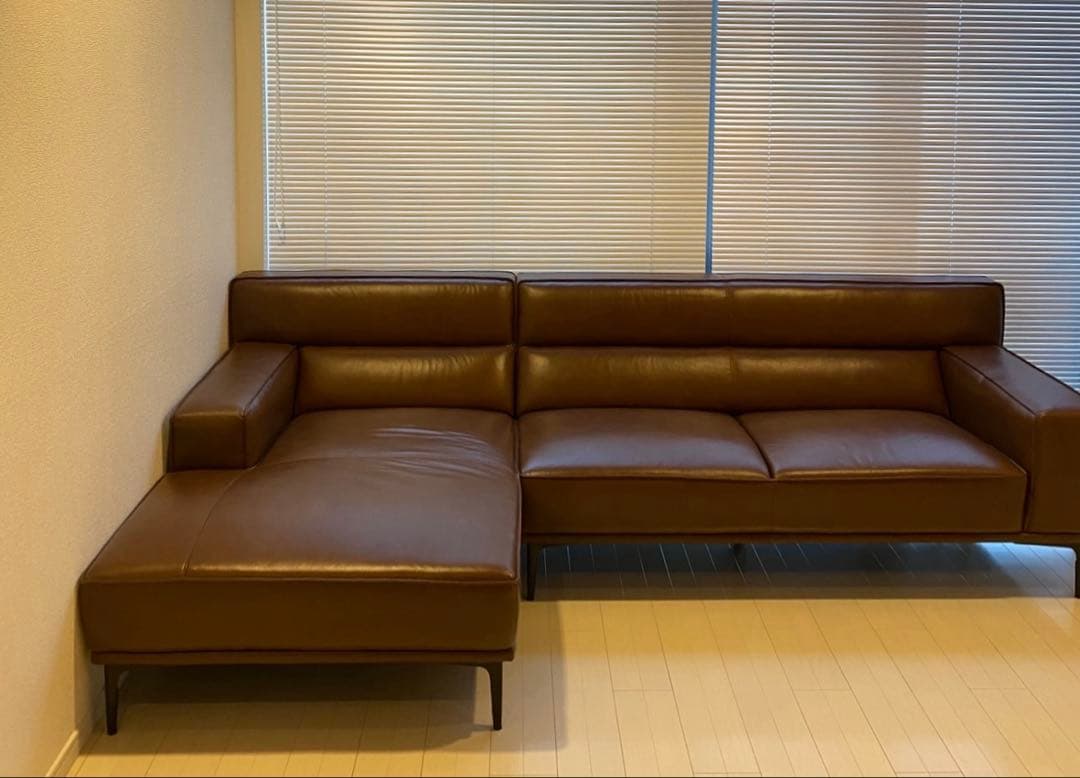 カウチソファ◆高級感あるおしゃれなソファです。美品