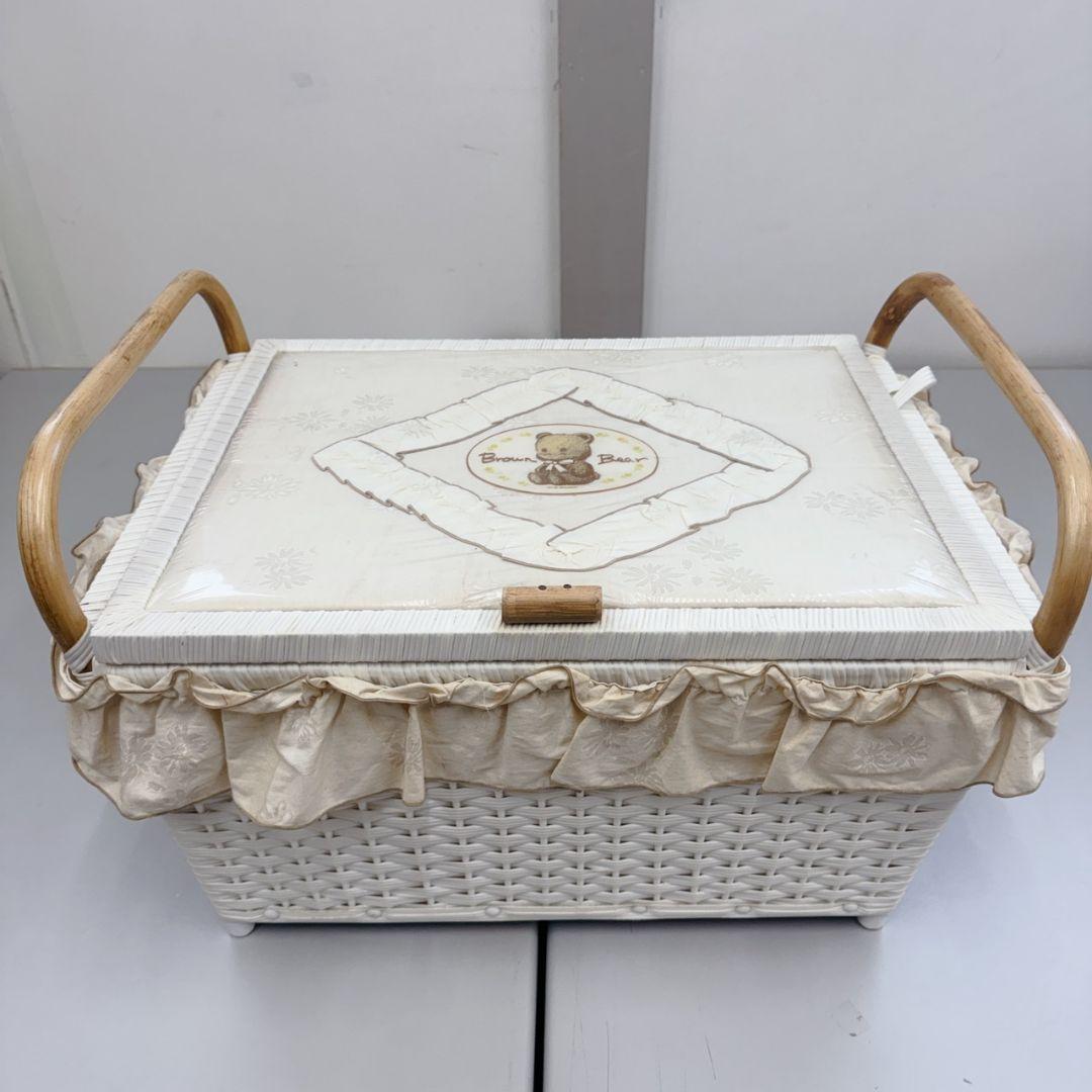 レトロ ベビー 収納 バスケット 籠 カゴ ボックス 衣類ケース ベビー用品